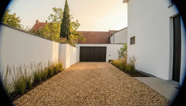 Original security camera screenshot of driveway